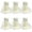 Ivory, variant on Expo Int'l Pack of 6 Premium Shiny Tulle Spools of 6 Inch X 25 Yards
