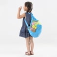 thumbnail image 4 of Bolsa De Almacenamiento De Juguetes Ligera Y Transpirable Para Playa Y Piscina, Mochila Con Cordón De Malla Para Niños Con Correas Ajustables Para Jugar Al Aire Libre, 4 of 7