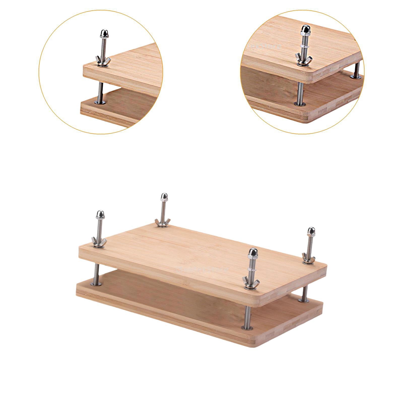 balikha , Book Binding Board, DIY Crafting, Multifunction,Handmade Paper Press for Enthusiasts,Book Binding,Home Use,Office Bamboo Wood