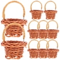 thumbnail image 1 of WORGEOUS 10 unids Pequeña flor Cesta de mano Cesta tejida para el hogar Cesta de la decoración de la oficina, 1 of 9