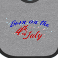 thumbnail image 4 of Inktastic Born on the 4th of July Boys or Girls Baby Bib, 4 of 4