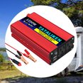 thumbnail image 5 of TATALIKEN 1200W（Rating power 500 W）Power Inverter DC 12V to AC 110V/120V Car Inverter with Car Cigarette Lighter Adapter 2 AC Outlets Dual USB LCD Display Red, 5 of 6