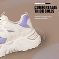 thumbnail image 4 of FELTECHELECTR 1 par de zapatillas gruesas para mujer, zapatillas gruesas para mujer, zapatillas de moda, zapatos deportivos para mujer, talla 40, 4 of 7