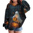thumbnail image 4 of DJDLJWCJ Boys Halloween Long Sleeve Hoodie Kids Halloween Print Pullover Sweatshirts, Fun Casual Fall Festival Tops Multicolor Size 3T, 4 of 5