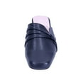 thumbnail image 2 of PEERAGE Claudia (LC9039) Women Wide Width Casual Dress Mule NAVY 7, 2 of 6