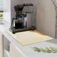 thumbnail image 6 of Honeeladyy Dish Drying Mat for Kitchen Counter Super Absorbent Drainer Mats with Non-slip Rubber Backed Hide Stain Heat Proof Easy to Clean Dish Rack Mat (Beige, S-12"x16"), 6 of 6