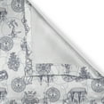 thumbnail image 5 of Ambesonne Compass Grommet Curtain, Sailing Boat Pattern, 50" x 72", Black Bluegrey White, 5 of 6