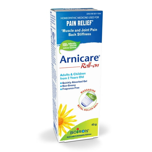 Boiron Arnicare Roll-On, 45g — Homeopathic Medicine for Muscle Pain, Joint Pain, Bruising & Swelling Relief