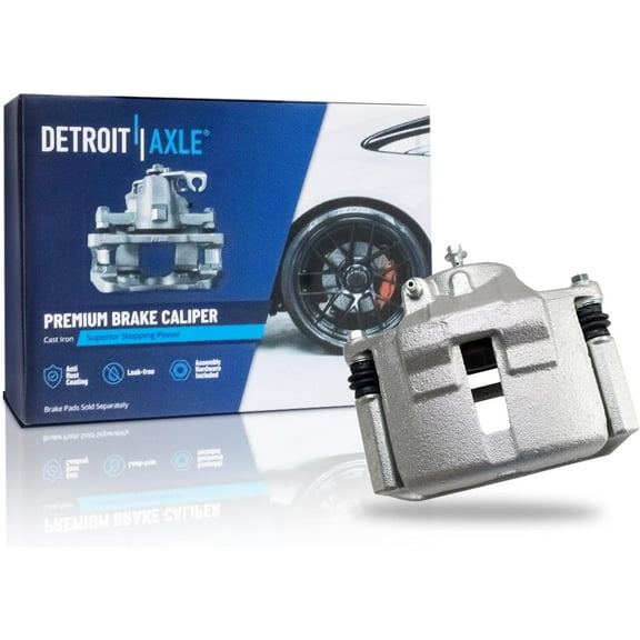 Detroit Axle - Front Right Brake Caliper for Ford 2000 Taurus, Mercury Sable, Passenger Side Disc Brake Caliper with Bracket Replacement