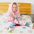 thumbnail image 4 of Catalonia Rainbow Cat Wearable Blanket Hoodie for Kids, Fleece Snuggy Sweatshirt Pullover, 4-12 Years Boy Girl Gift, 4 of 7