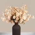 thumbnail image 1 of Arreglos florales de seda Ryddelighome Beige Mums + Eucalipto, 1 of 7