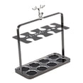 thumbnail image 1 of Porta copas de vino,Estante para copas de vino para cocina,Soporte para copas de vino de encimera,Soporte para copas de vino Estante para almacenar copas de 8 rejillas negras, 1 of 8
