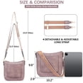thumbnail image 2 of Bandolera BOSTANTEN Trendy de cuero vegano morado para mujer, 2 of 7