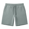 thumbnail image 6 of FUZHIQ Men's Gym Shorts 7 Inch Inseam Elastic Waist Solid Running Shorts Classic-Fit Walking Summer Shorts Knee Length Cargo Pants,XXL, 6 of 6