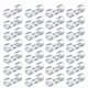 thumbnail image 1 of 100pcs Cable Clips Cable Tidy Wire Holder With Strong Self Adhesive Pads Plastic Cord Management, 1 of 3