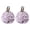 Purple, variant on 2Pcs Bathing Flower Foaming Sponge Bubble Wisp for Body Soft Shower Mesh Ball