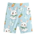 thumbnail image 5 of Easter Outfits for Boys Short Sleeve Funny Bunny Suit Easter Egg Shirt Holyweek Shirts Casual Crewneck Tops Shorts 2 PC Sets Children Clothes Light Blue 6-7 Years, 5 of 7