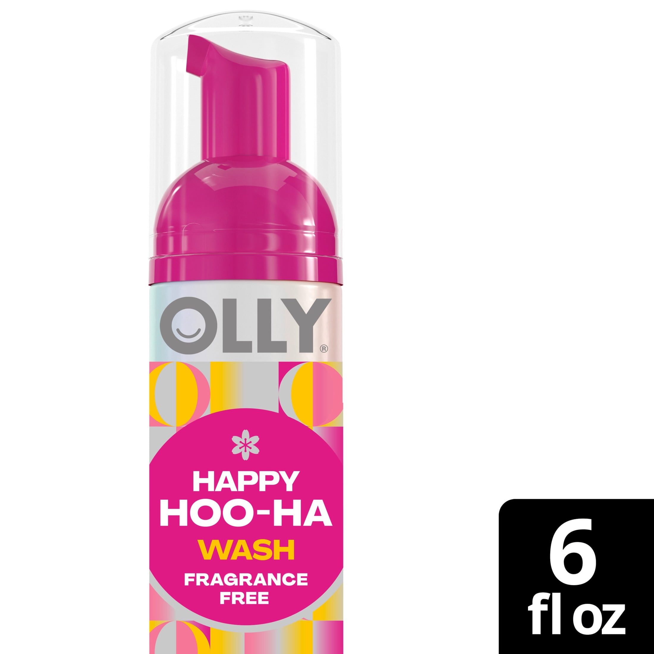 OLLY Happy Hoo Ha Foaming Intimate Wash With Prebiotics ,6 fl oz
