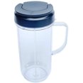 thumbnail image 2 of Replacement Parts 22Oz Tall Mug Cup With Flip Top To-Go Lid,Compatible With Magic Bullet Mb1001 250W Blender Juicer(2 Pack), 2 of 8