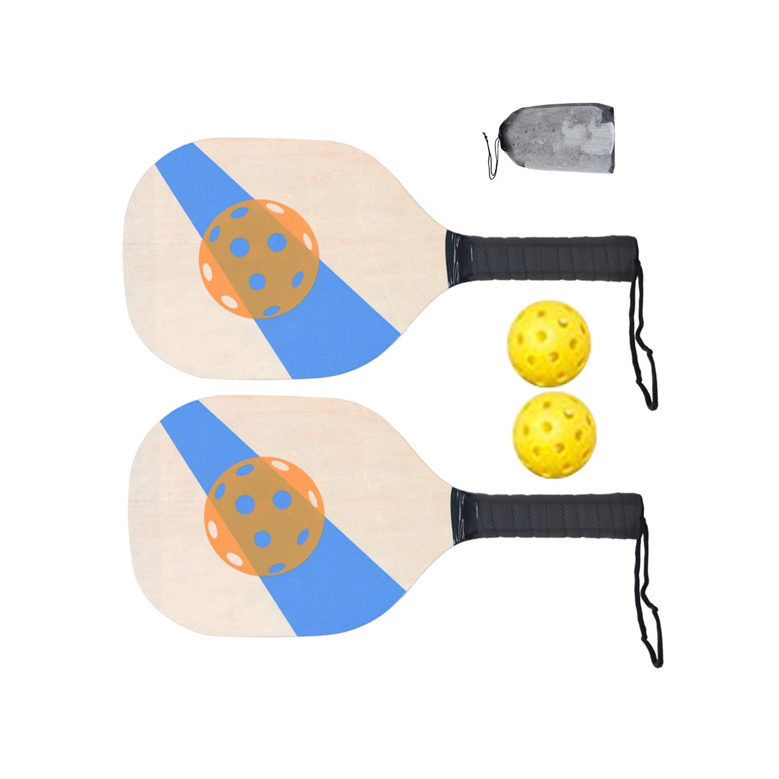 harayaa Pickleball Wood Paddle Set with Pillow Grip Beginner Racquets for Men Women Kids Style A