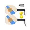 thumbnail image 4 of LOVIVER Pickleball Wood Paddle Set 2 Paddles 2 Pickle Balls Beginner Racket for Families A, 4 of 8