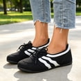 thumbnail image 2 of BERANMEY Non-Slip Fashion Sneakers for Women Cozy Lace-Up Color Block Casual Shoes Memory Foam Insole Trendy Womens Footwear Comfortable Casual Womens Sneakers Stylish Shoes Women Breathable Footwear, 2 of 9