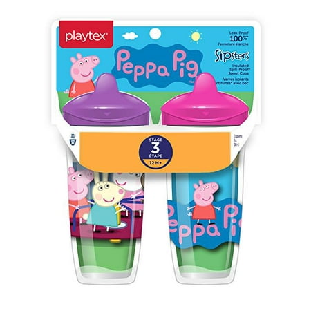 Playtex Sipsters Stage 3 Peppa Pig Insulated Sippy Cup, 9 oz, 2