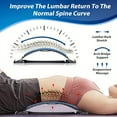 thumbnail image 2 of QUTETN Adjustable Back Stretcher Board - 4-Level Lumbar Support for Yoga  Stretching & Relaxation  PP Material  Black with Spine Alignment and Pain Relief Features  Spine Support, 2 of 7