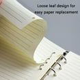 thumbnail image 4 of A 5 Grid Refill Paper Insert Sheets Lined Paper 80 Sheets 6 Holes Refillable Filling Paper for Notebook Planner Diary, 4 of 15