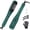 Dark Green, variant on GEM Ionic Hair Straightener Brush with 4 Temperature Settings, LED Display, Dual Voltage, White