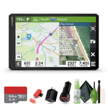 Garmin RV 1095 GPS RV Navigator 10”Extra-Large, Easy-to-Read Custom Routing, High-Resolution Birdseye Satellite Imagery, Directory of Parks and Services, Landscape / Portrait View Display Bundle