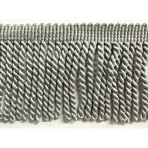 3" Bullion Fringe Trim - 4 Yards! - Color: Gray