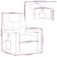 thumbnail image 2 of vidaXL Massage Recliner Chair Black Fabric (100% polyester), metal, plywood, 2 of 5