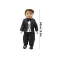 thumbnail image 3 of 18-inch Doll Winter Suit Set Stand Collar Three-Piece Outfit Realistic Tailoring for 43-48cm Dolls, 3 of 6