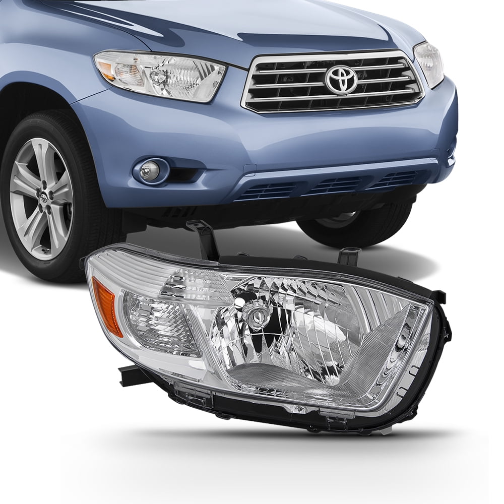 Fits 2008 2009 2010 Toyota Highlander Passenger Right Side Headlight