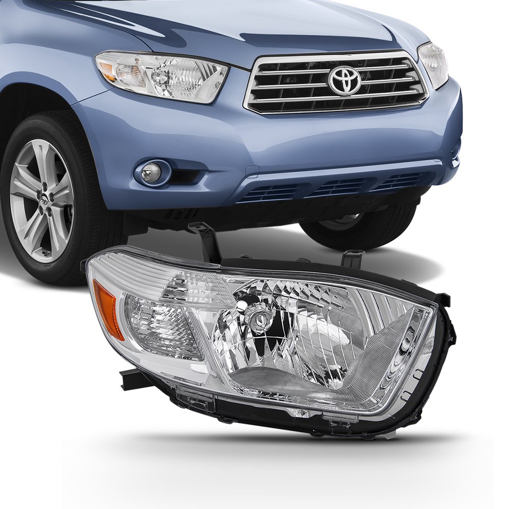 Fits 2008 2009 2010 Toyota Highlander Passenger Right Side Headlight