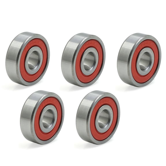 5pcs 6200RS 10mm x 30mm x 9mm Double Shielded Deep Groove Ball Bearing