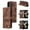 Brown, variant on TECH CIRCLE Wallet Phone Case For Samsung Galaxy Z Flip 5,Premium PU Leather High-quality Durable Shockproof Full Body Protective Phone Cover With Magnetic Buckle Flip Card Pocket Case,Brown