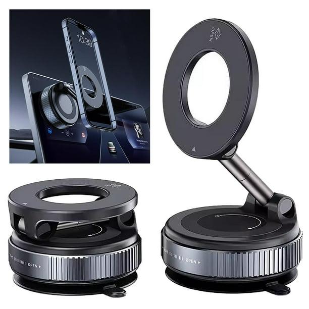 Soporte magnético para teléfono de coche E EAKSON Vacuum para iPhone y Android