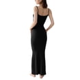 thumbnail image 4 of Txlixc WFaldas largas de tirantes de verano para mujeres, faldas de lazo cuadrado de pasta sólida para clubes de fiestas Txlixc moda, 4 of 9