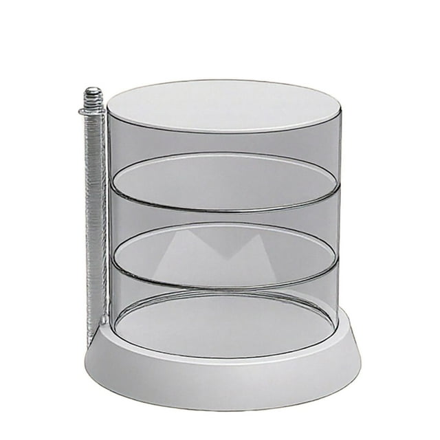 Layer Rotating Jewelry for Bracelet Necklace and Hair Accessory Storage - Transparent -Layer Organizer for Girl's Dressing Table