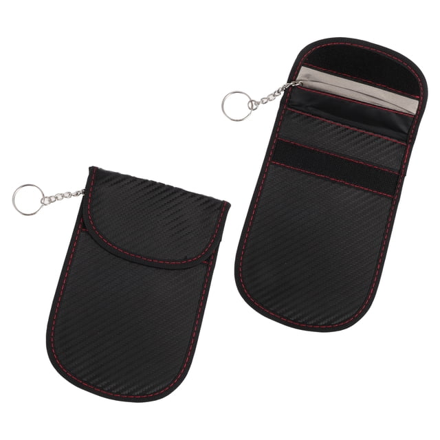 Ofertas Únicas 2 Pcs, Bolsa Faraday, Bolsas de Bloqueo de Señal RFID de Fibra de Carbono Negra