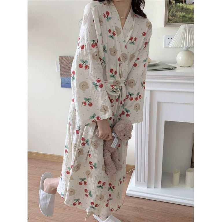 Cute kimono robe sales