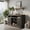 Gray, variant on Demi Bonn Farmhouse TV Stand for 65" TVs, Entertainment Center with Sliding Barn Doors, Cable Management, Media Console for Living Room, Bedroom or Office, White