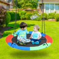 thumbnail image 6 of REDCAMP 43" Flying Saucer Swing for Kids and Adults Outdoors Indoor, Large Round Tree Swing for Outside Backyard Playground, 600lbs Capacity, Rainbow, 6 of 8