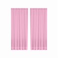 thumbnail image 6 of Sheer Curtains 2 Panels - Light Filtering Privacy Sheers for Living Room/Bedroom, Light Filtering Transparent Semi Sheer Panel Drapes, Per Panel W52 X L84 inches, 6 of 6