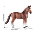 thumbnail image 3 of TIELUTT Figurine de Cheval Jouet Réaliste de 5 Pouces Peinte à la Main pour Enfants de 5 Ans et Plus / Figurines d'Action Réaction Durables Figurine d'Action Gizmo Super Garage Ptérodactyle He Man Figurine d'Action Héros Galactiques Rancor, 3 of 4