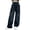 Black, variant on Usaibhir Girl's Jeans Pants High Waisted Solid Straight Leg Jeans Casual Loose Denim Pants Wide Trousers for 5-13Y