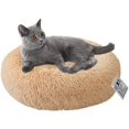 thumbnail image 1 of Dog Bed Donut Soft Plush Round Pet Bed For Deep Sleep Of Dogs Cats, 1 of 4