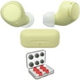 thumbnail image 3 of Sony WF-C510 Truly Wireless Earbuds with 22-Hour Battery, IPX4, Multipoint, Yellow Bundle with Deco Essentials 6 Pairs of In-Ear Earbud Tips (S/M/L Sizes), 3 of 11
